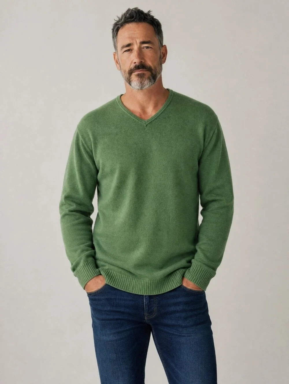 Tommy Bahama Sweater Mens XL Green V-Neck 100% Cotton Knit Pullover Vintage